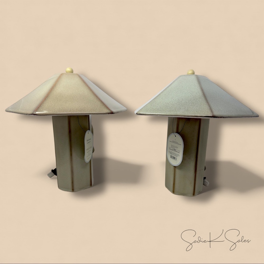 Double Ceramic‎ Table Lamp Tan  – Threshold Studio McGee, Target Spring 2026 - Picture 7 of 10